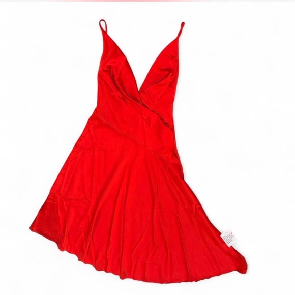 ASOS Bold Red Asymmetrical Dress - Picture 4 of 8